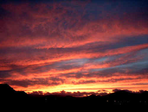 sunset on fuerteventura